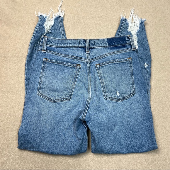 Abercrombie & Fitch Jeans Womens 28/6 The Skinny High Rise Frayed Hem Destroyed - Picture 6 of 6